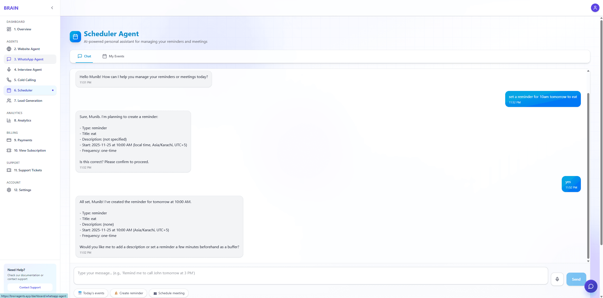 Previous Dashboard